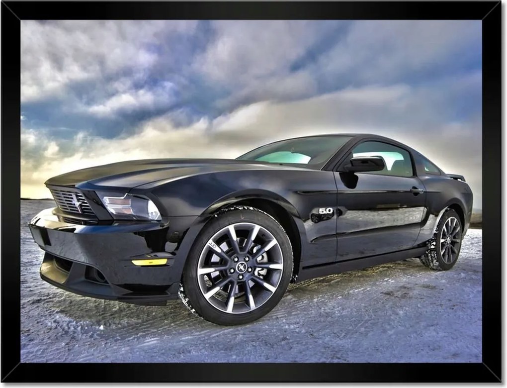 Poszterek keretben 40x30 Ford Mustang télen