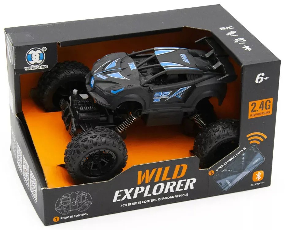 1:24 Rc Távirányítós Terepjáró Wild Monster Truck Autó 3.7V Akku 2.4 Ghz