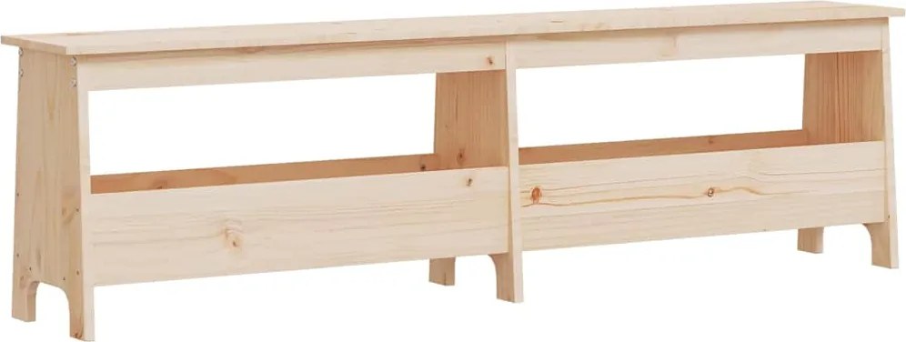 vidaXL tömör fenyőfa előszobai pad 160 x 28 x 45 cm