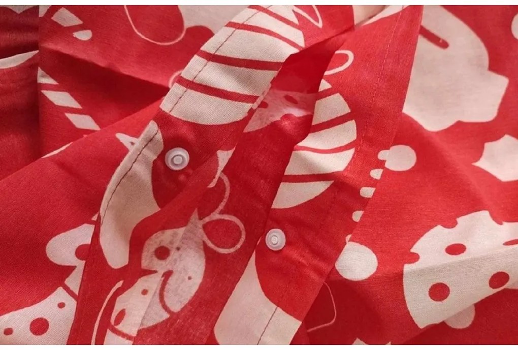 Pamut ágyneműhuzat GIFTY piros Ágyneműhuzat mérete: 70 x 90 cm | 140 x 200 cm