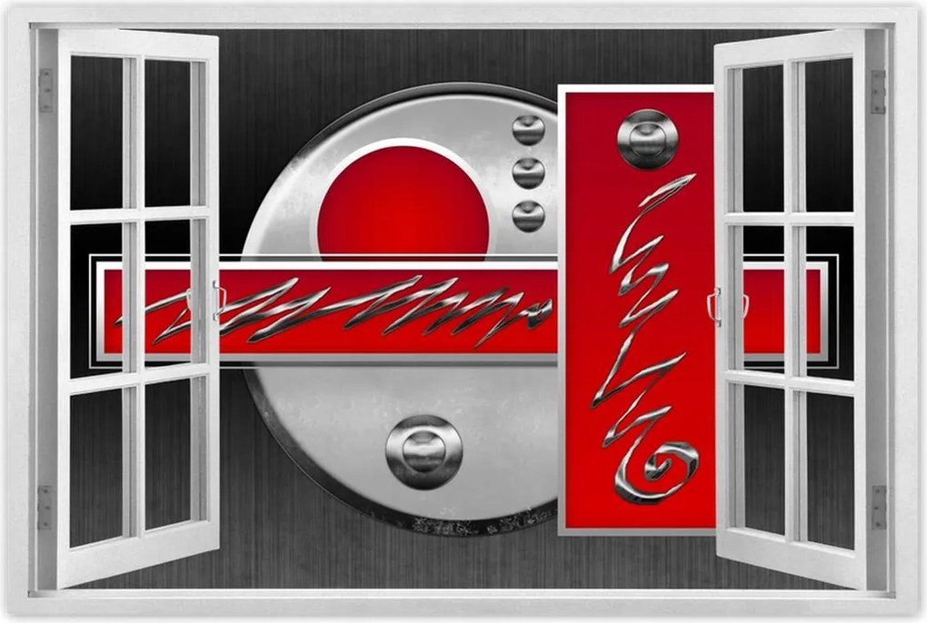 Poszterek 120x80 Piros absztrakt