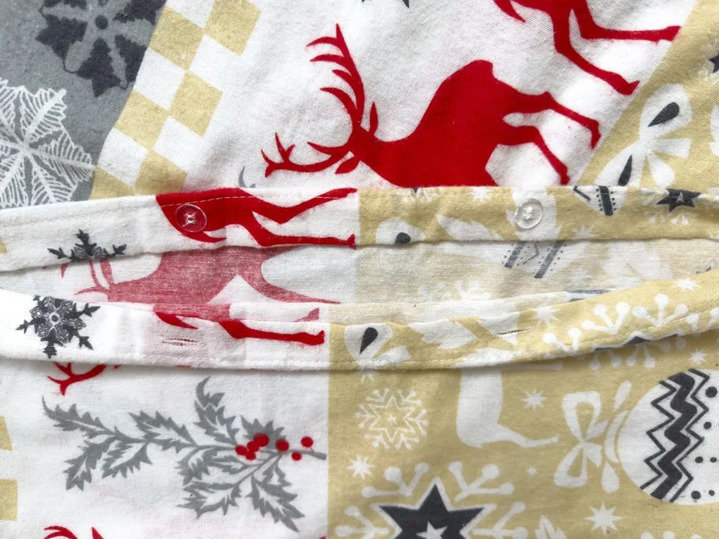 Flanel ágyneműhuzat CHRISTMAS TIME színes Ágyneműhuzat mérete: 2 db 70 x 90 cm | 200 x 220 cm