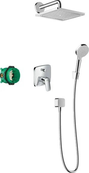 Hansgrohe Crometta E, zuhanyrendszer 240 1jet karos csapteleppel, króm, HAN-27957000