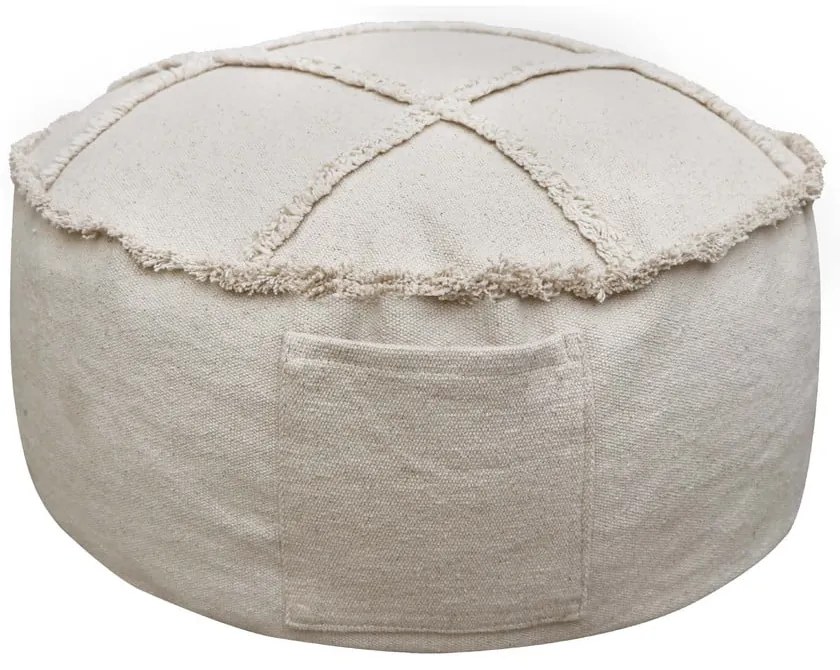 Krémszínű gyerek babzsákfotel Tic-Tac-Toe – Lorena Canals