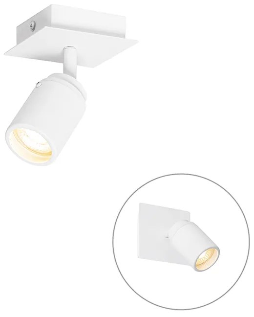 Modern fürdőszoba spotlámpa fehér négyzet alakú IP44 - Ducha