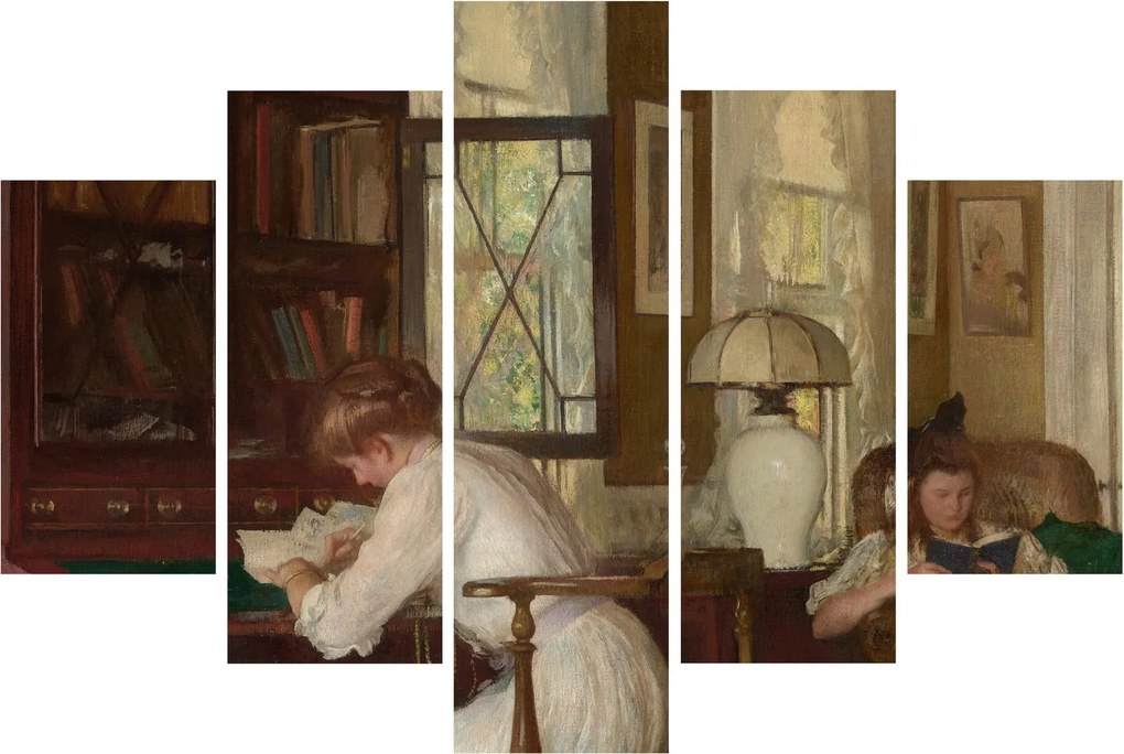 Kép - Edmund Tarbell, Josephine and Mercie, reprodukciók (150x105 cm)