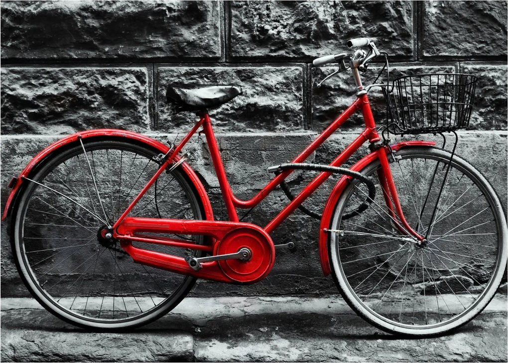 Kép - Történelmi kerékpár (üvegen) (70x50 cm)