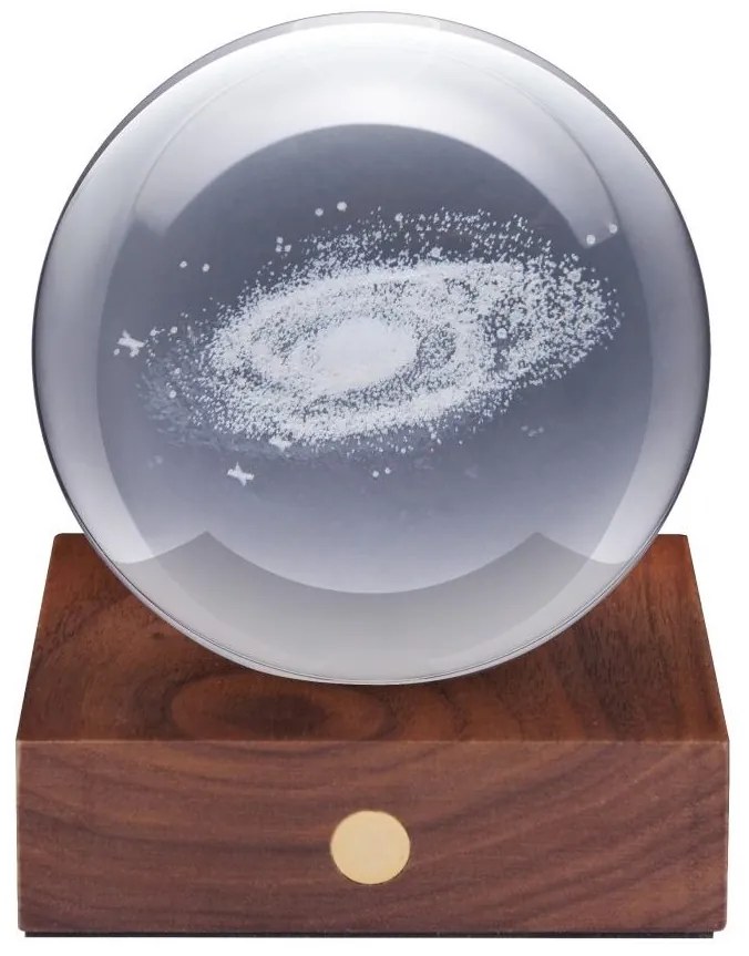 Asztali lámpácska 3D lézerrel készült mintával, többféle - Gingko Motiv: galaxie