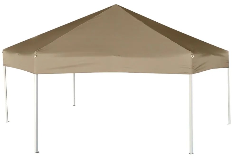 tópszínű összecsukható pavilon oldalfalakkal 3,6x3,1 m 220 g/m²