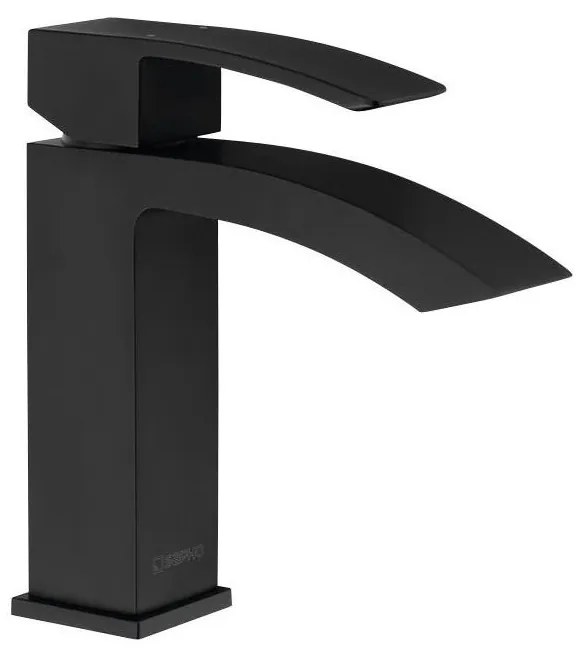 Sapho - Mosdócsaptelep GINKO 15,6 cm matt fekete