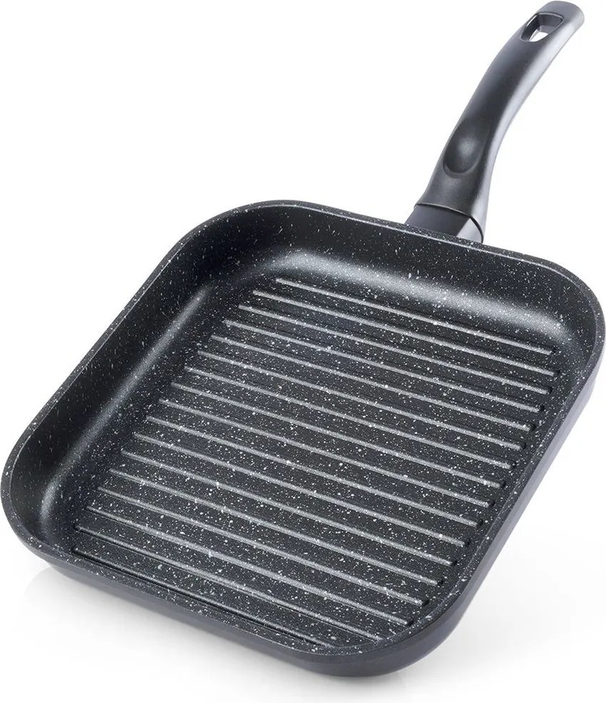 Grill Serpenyő Gránit Szögletes Indukciós Gáz Bevonat 26CM