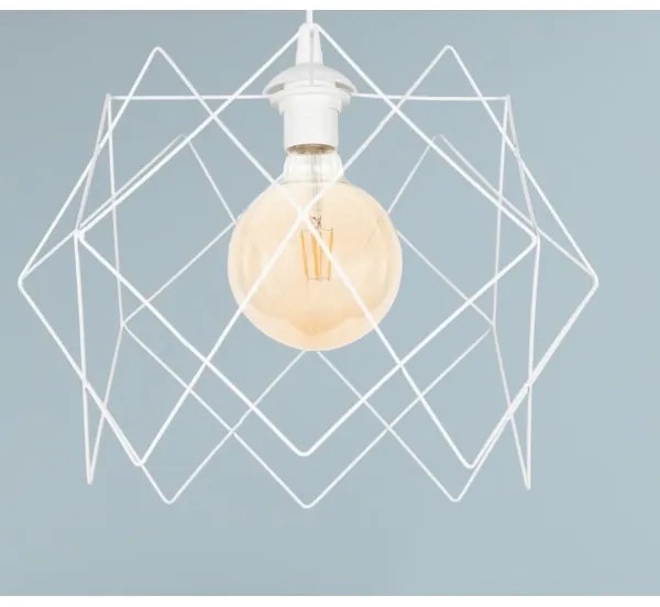 Csillár zsinóron GALL 1xE27/60W/230V fehér