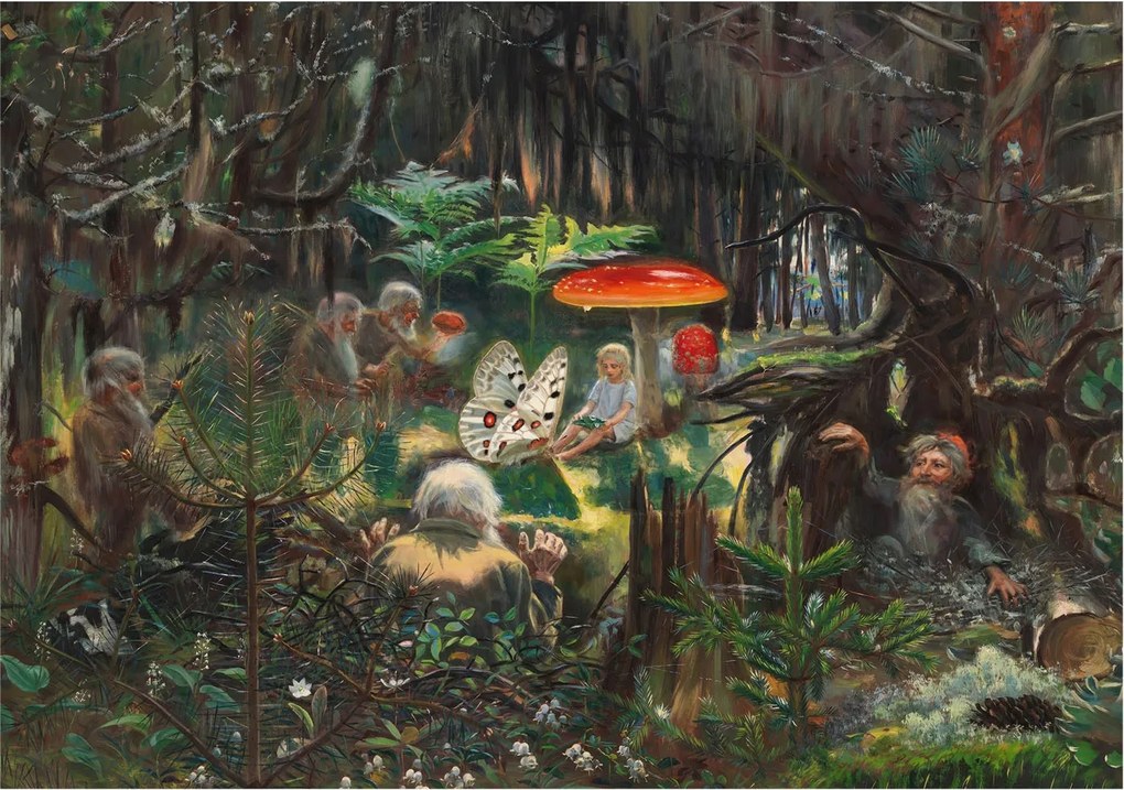 Dekoratív Fotótapéta Hálószobába Meseerdő 312x219 Ragasztó