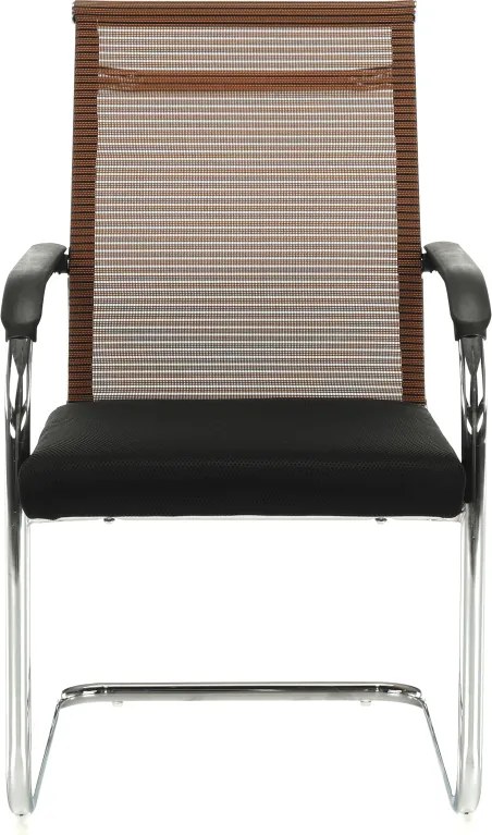 Tárgyalószék, fekete/barna, ESIN