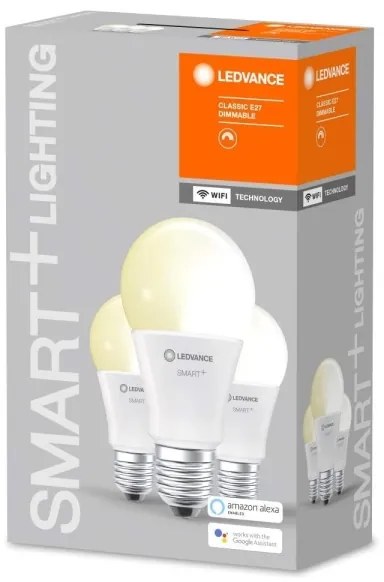 SET 3x LED Dimmelhető izzó SMART + E27 / 9W / 230V 2700K - Ledvance