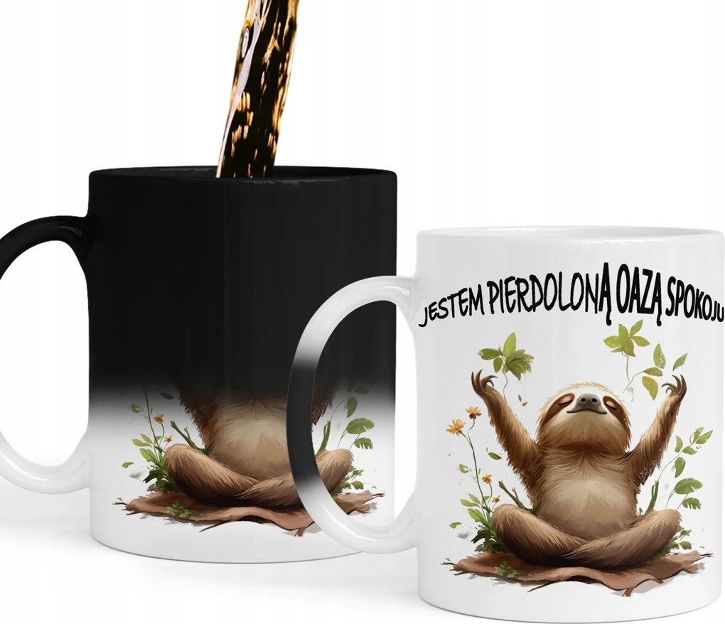 Bögre Mágikus Meditáló Lajhár Bögre Ajándék Szöveg