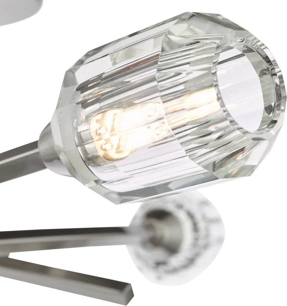 Dar Lighting kristály modern mennyezeti lámpa zonda polírozott nikkel darzon5338