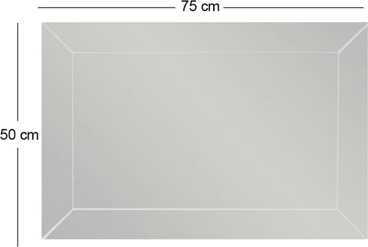 Relsa tükör, fehér, 50 cm