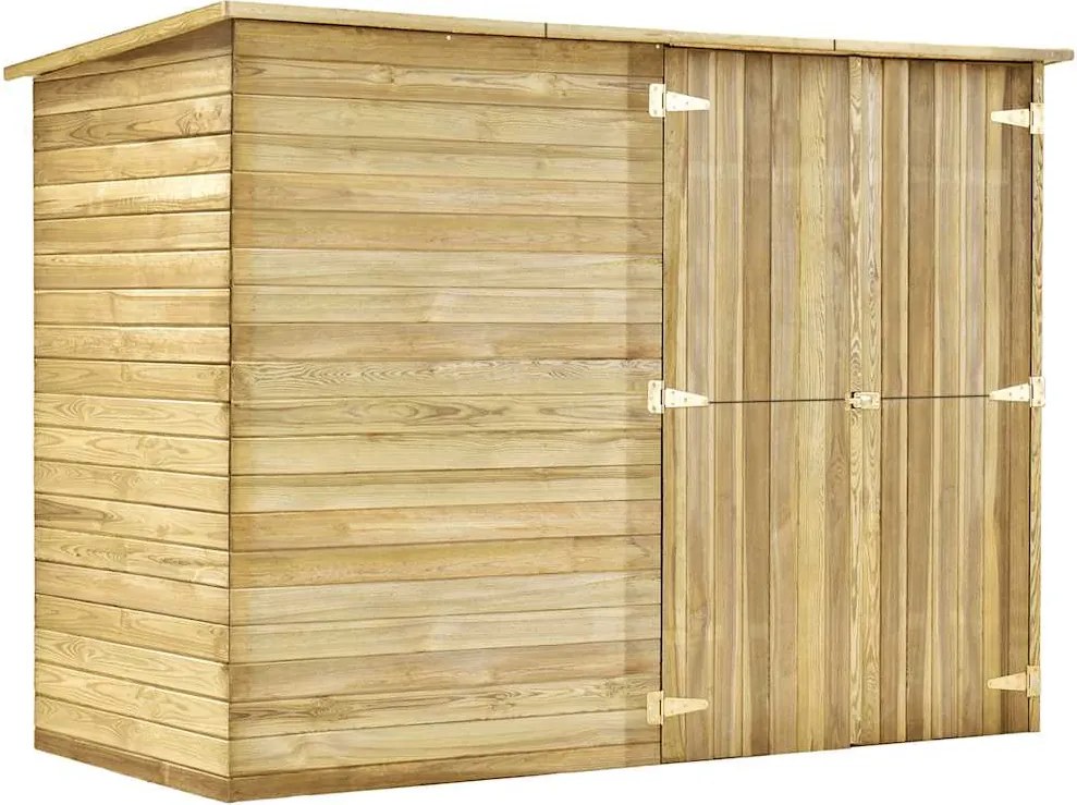 vidaXL impregnált fenyőfa kerti fészerház 232 x 110 x 170 cm