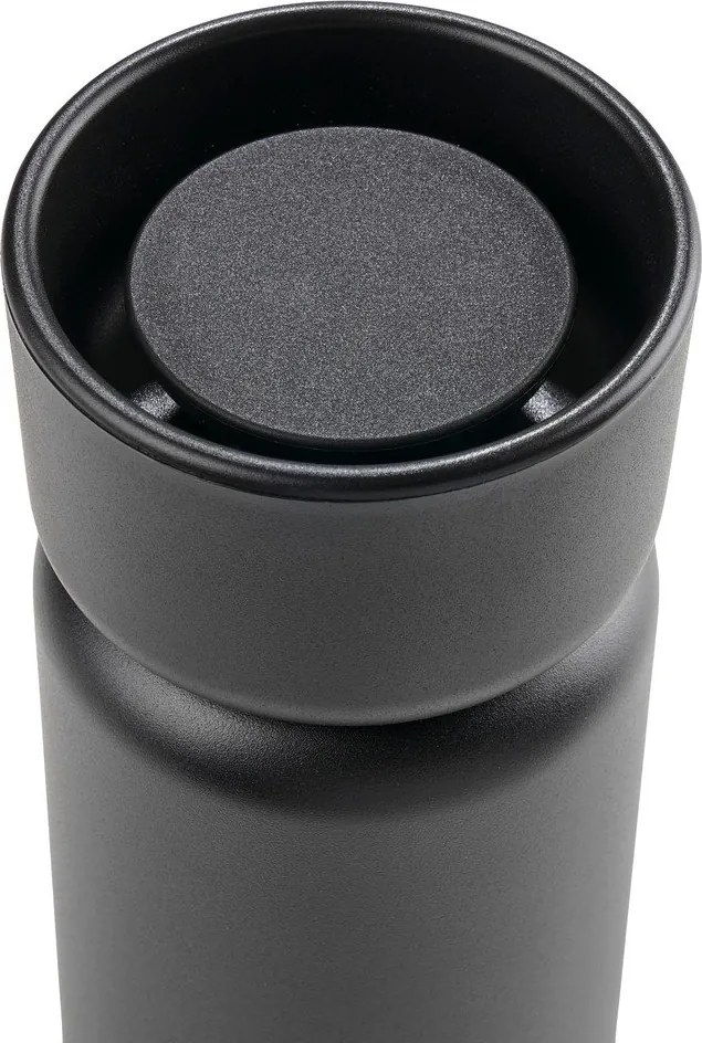 Fekete rozsdamentes acél termobögre 400 ml Singles – Zone