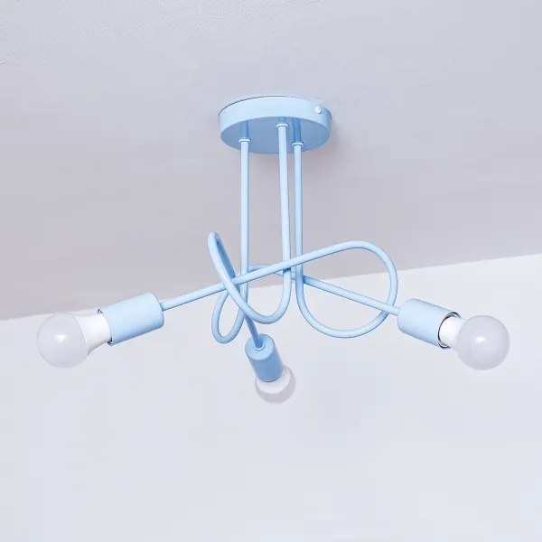 Felületre szerelt csillár OXFORD 3xE27/15W/230V kék