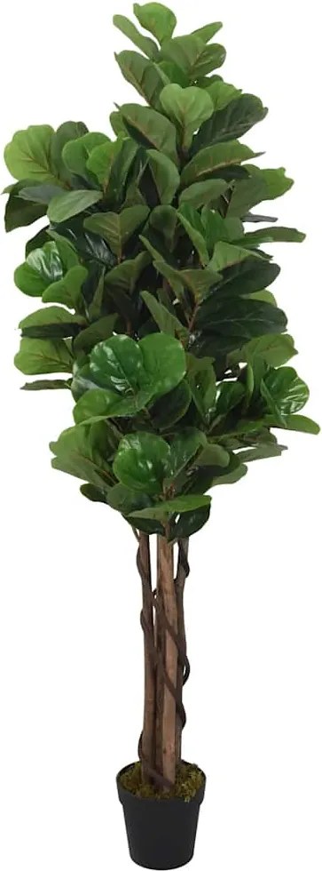 vidaXL zöld mű-lantlevelűfikusz 134 levél 120 cm