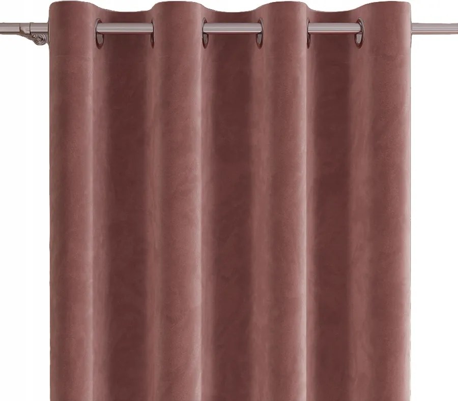 Velvi készfüggöny 140x230 sötét púderszínű