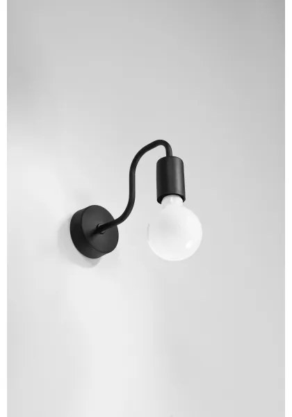 Sollux SL.1445 - Fali lámpa VECTOR 1xE27/15W/230V fekete