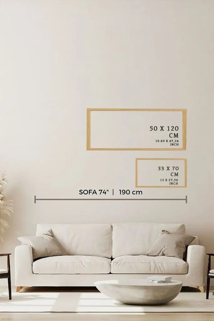 Artsmdfyty1-50120 keretezett MDF falikép, 50 x 120 cm