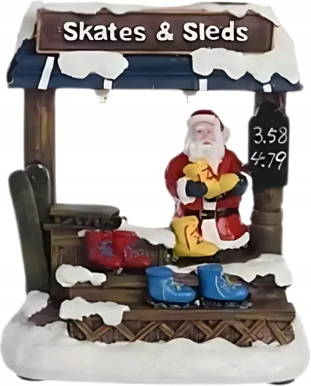 LED-es karácsonyi figura eladó stand