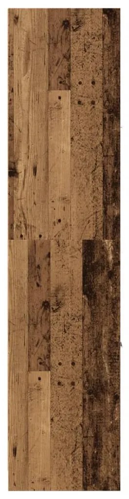 antik fa színű szerelt fa patikaszekrény 40 x 41 x 174,5 cm