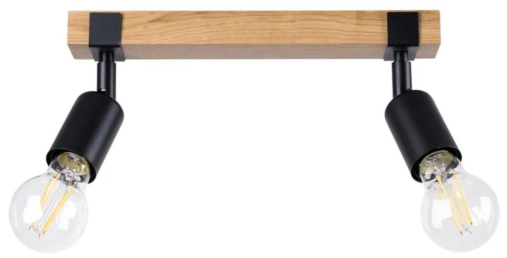 Sollux SL.1296 - Spotlámpa ZUCA 2xE27/15W/230V fekete