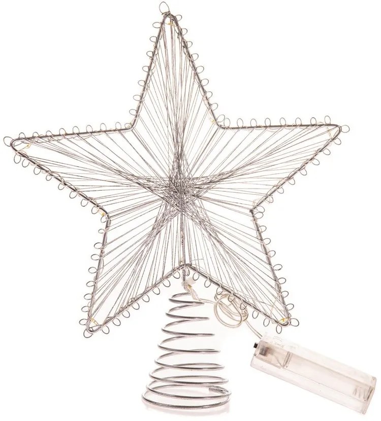 Ezüstszínű elemmel működő fénydekoráció Startop – Dakls