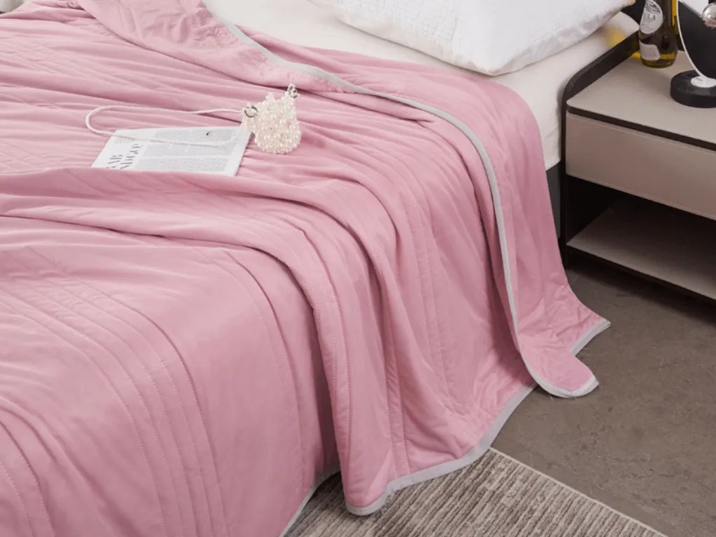 Hűsítő nyári paplan CELIA, rózsaszín Méret: 160 x 200 cm