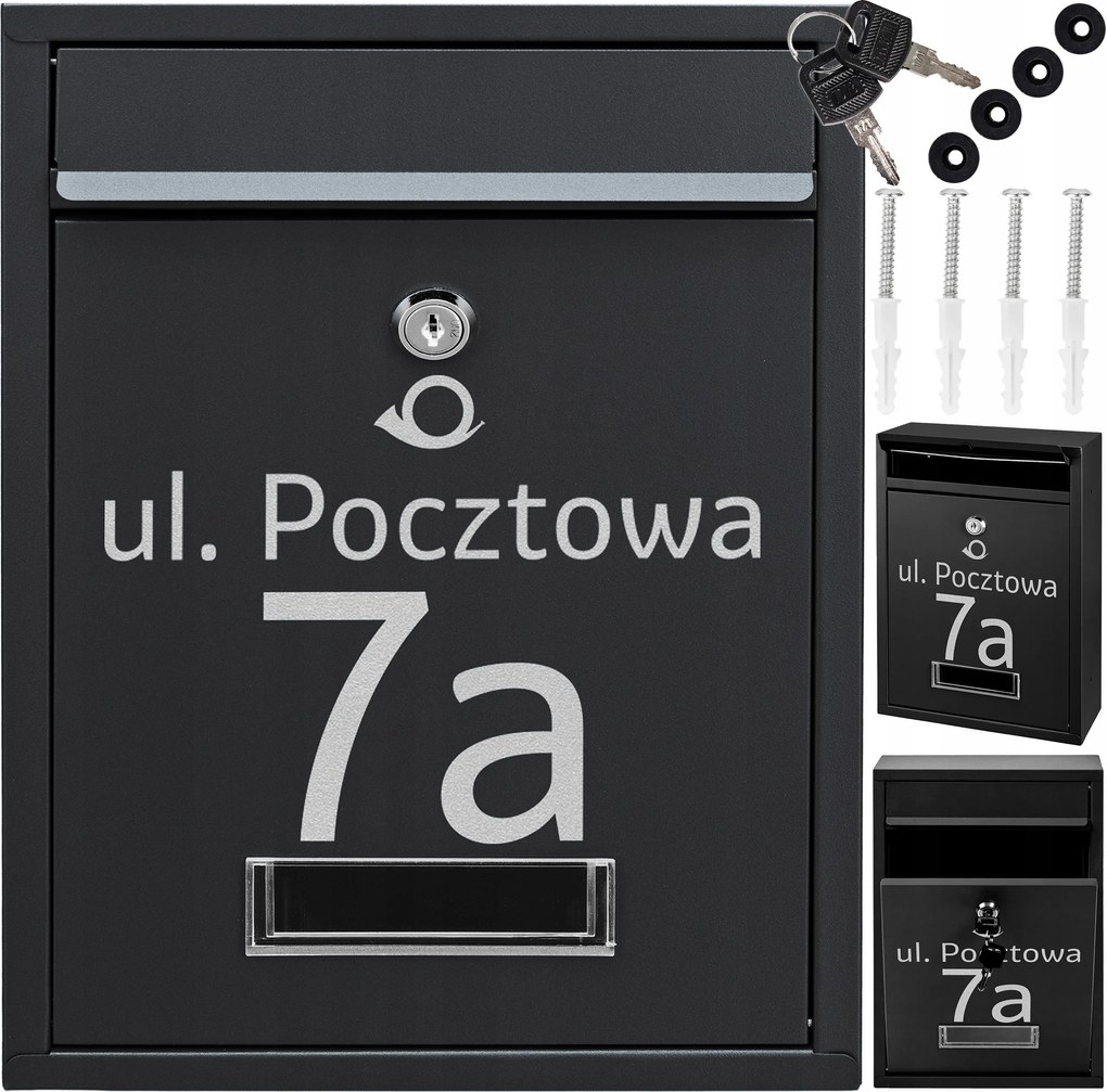 Rib Postaláda Fekete Feliratos Minták