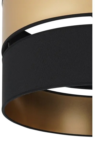 Brilagi - Csillár zsinóron ROYAL 1xE27/15W/230V átm. 40 cm fekete/arany