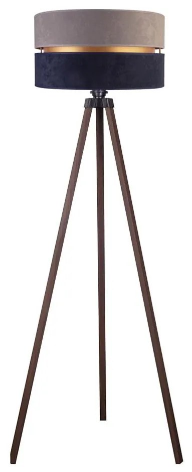 Duolla - Állólámpa DUO 1xE27/60W/230V átm. 44 cm szürke/kék/barna