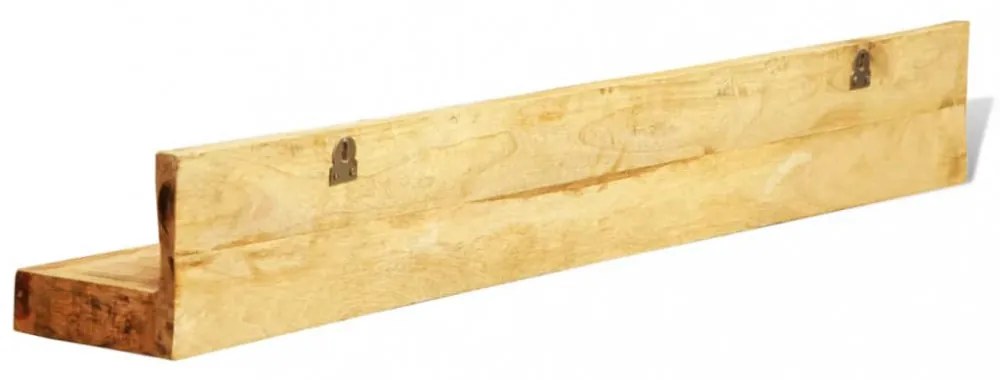 Tömör Fa Falra Szerelhető Polc 2 db