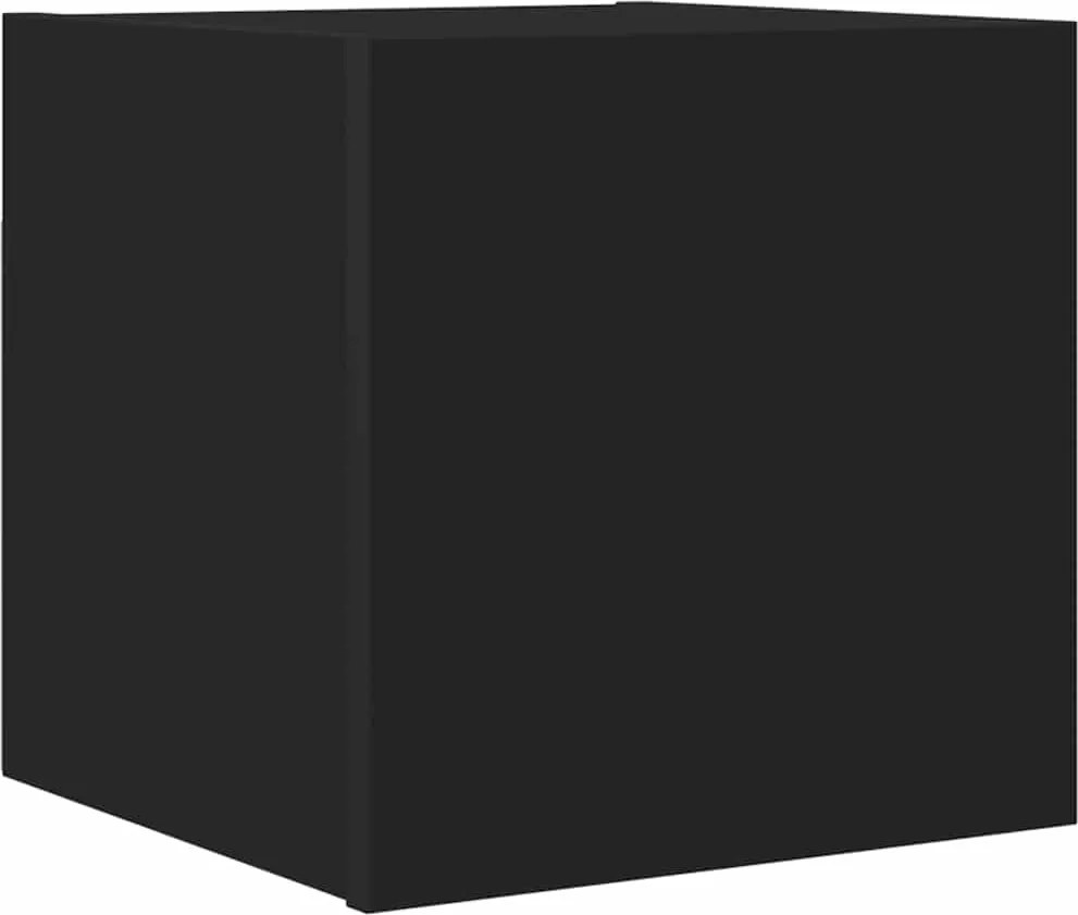vidaXL fekete falra szerelhető TV-szekrény 30,5 x 30 x 30 cm