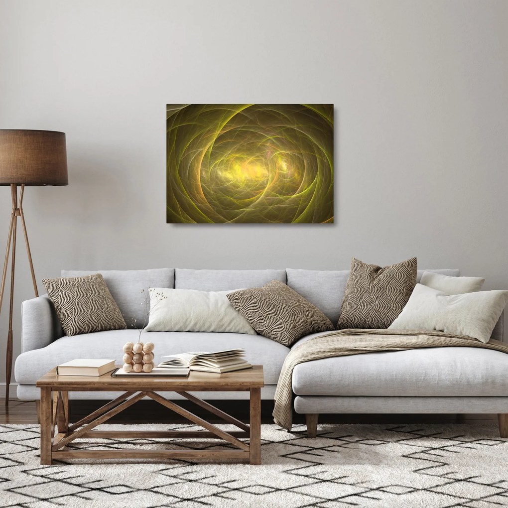 Modern absztrakt kép (üvegen) (70x50 cm)
