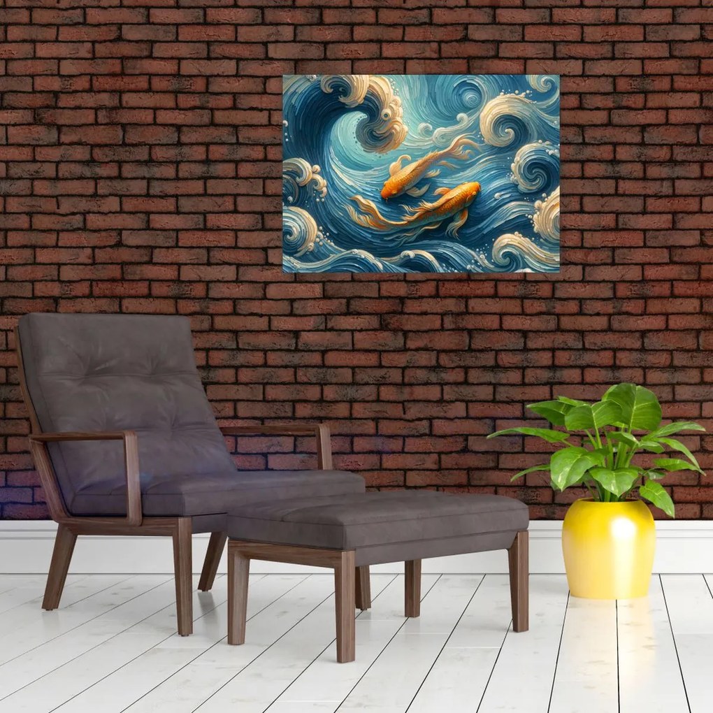 Kép - Aranyhalak (70x50 cm)