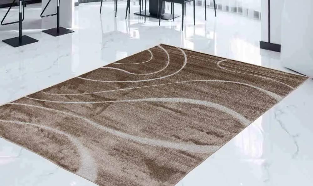 Modern szőnyeg SIVAN CHOCO 100x150 gépi perzsa szőnyeg