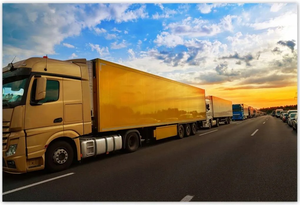 Poszterek 200x135 Parafa autópálya Stau