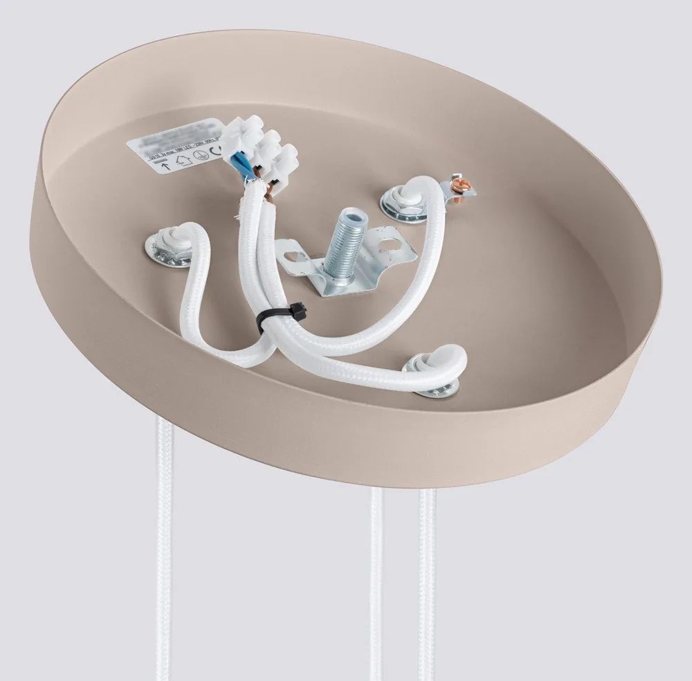 Szürkésbarna fém függőlámpa ø 19,5 cm Gleam – Sollux