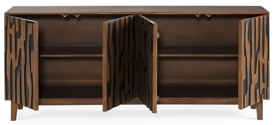 Barna mangófa komód 190x80x40 cm Kantu – MOME