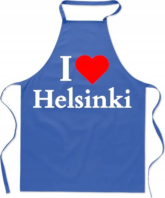 Konyhai kötény nyomtatás I Love Helsinki Finnország Skandinávia Ajándék