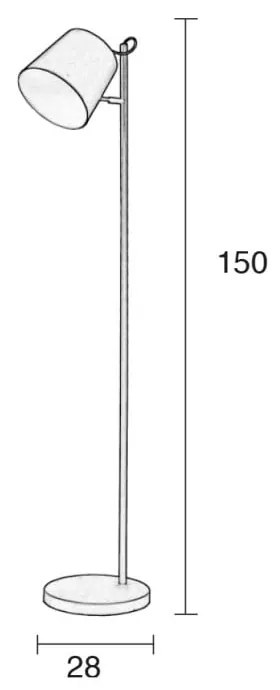 Buckle Head fehér állólámpa - Zuiver