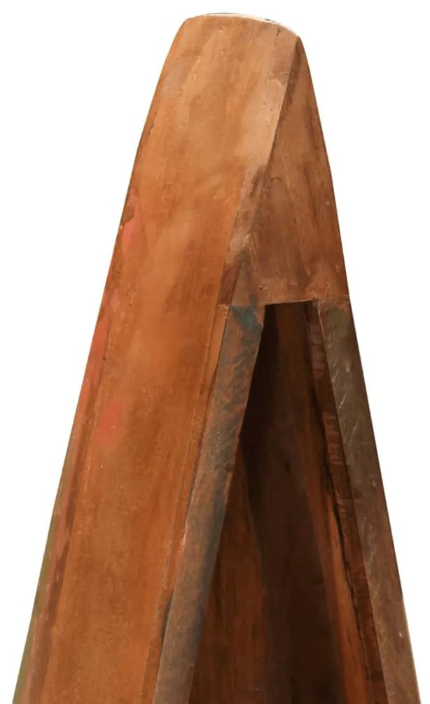 tömör újrahasznosított fa csónakszekrény 39 x 27 x 127 cm