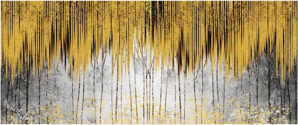 Kép - Arany vonalak (120x50 cm)