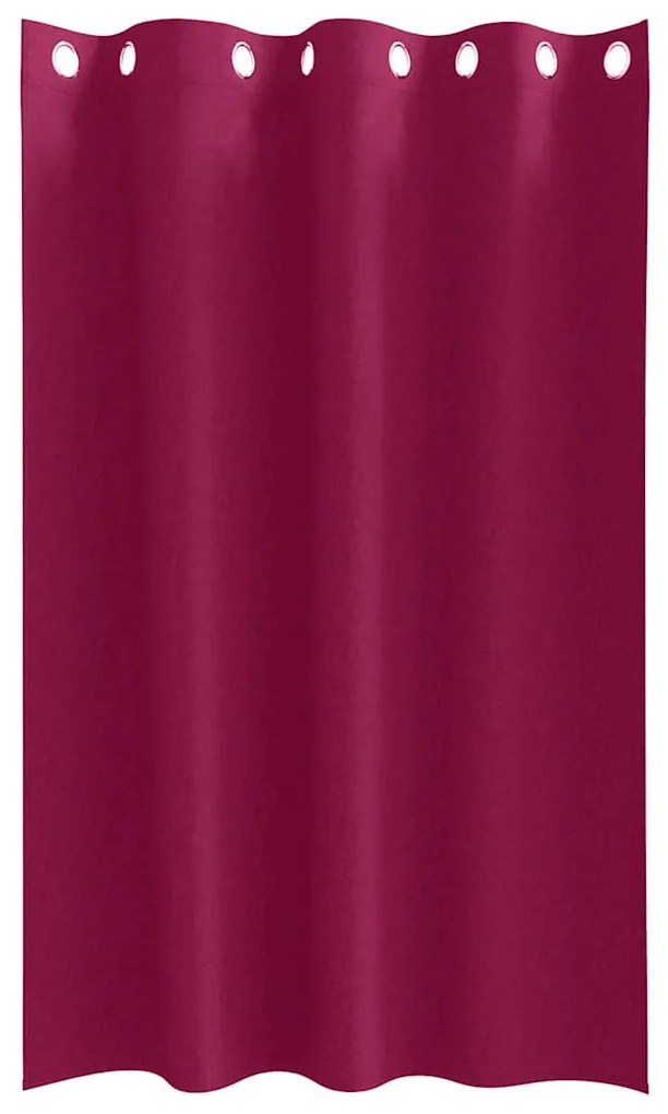 Függönyök függönyökkel 2 pcs Bordó 175x140cm Poliészter